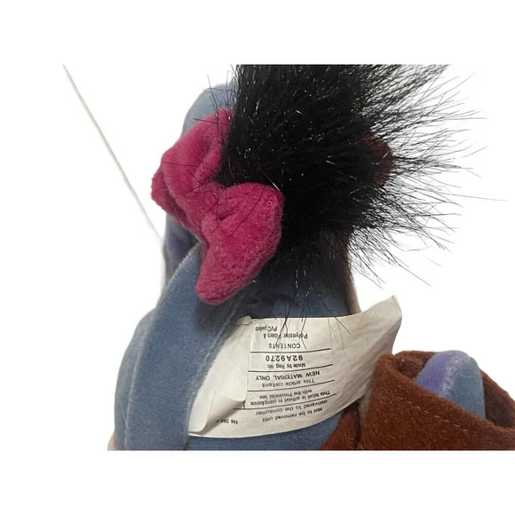 Disney Store - Indian Eeyore - Mini Bean Bag - Vintage - 8" WITH TAG - Picture 13 of 16